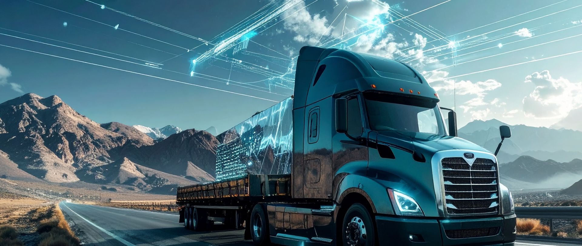 Firefly_flatbed truck with logistical data 526002 1
